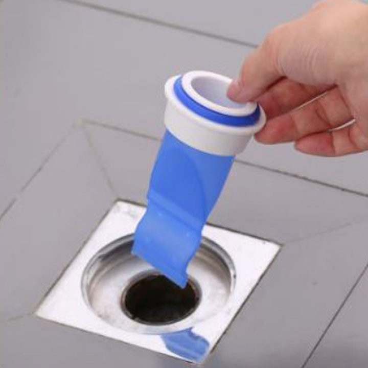 Drain odor stopper, anti-odor silicone clog stopper, odor resistant valve with plastic cap