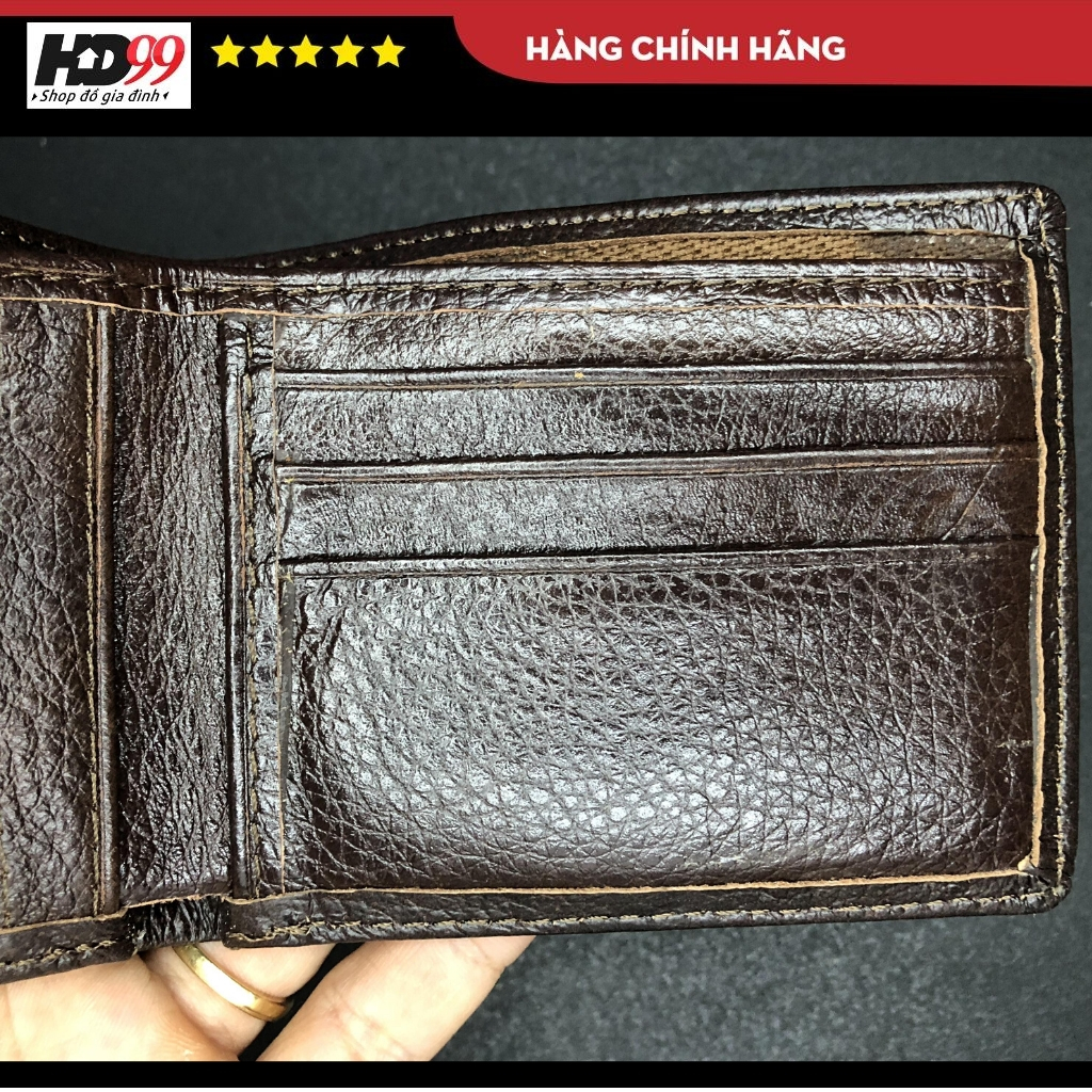 Ví Nam Da Bò Mini H2 Dáng Basic Chất liệu PU