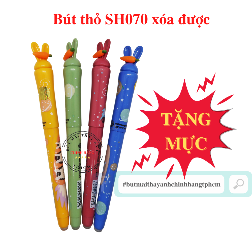 Bút mài thầy Ánh xóa được SH 070 ngòi kim luyện chữ đẹp thanh đậm