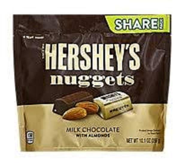 Socola Hershey's Nuggets sữa nhân hạnh nhân ( mẫu mới 286g )