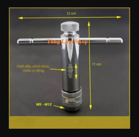 Tay quay Taro tự động cỡ mũi từ M5-M12 dài 110mm