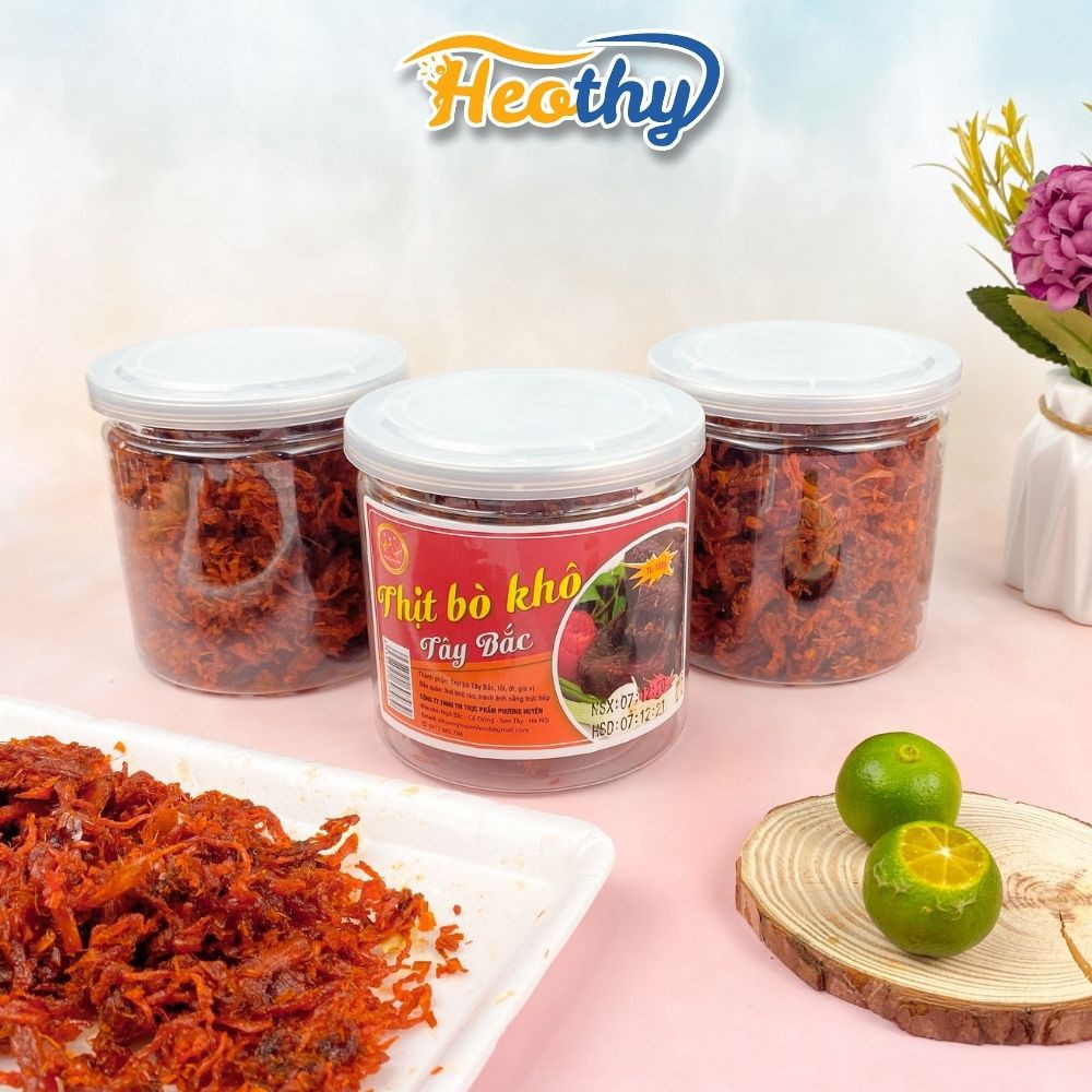 Hộp 180g bò khô tây bắc,bò xé sợi tây bắc