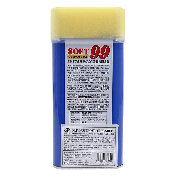 [HCM]Dầu đánh bóng xe 99 soft