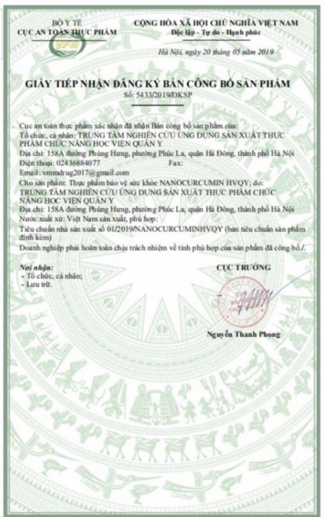 Tinh Chất Nghệ - Học Viện Quân Y