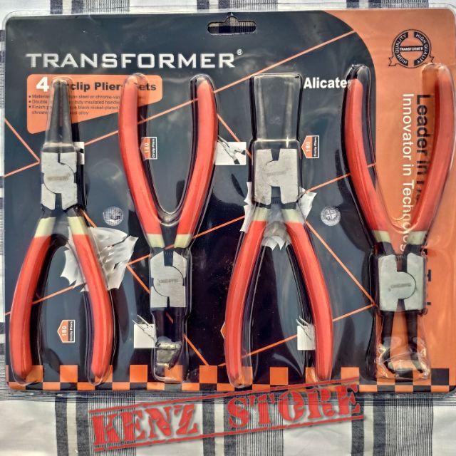 Bộ 4 kìm phe TRANSFORMER cao cấp, Bộ 4 kìm phanh