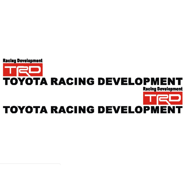 Bộ 2 Tem dán cửa xe ô tô phong cách TRD sport