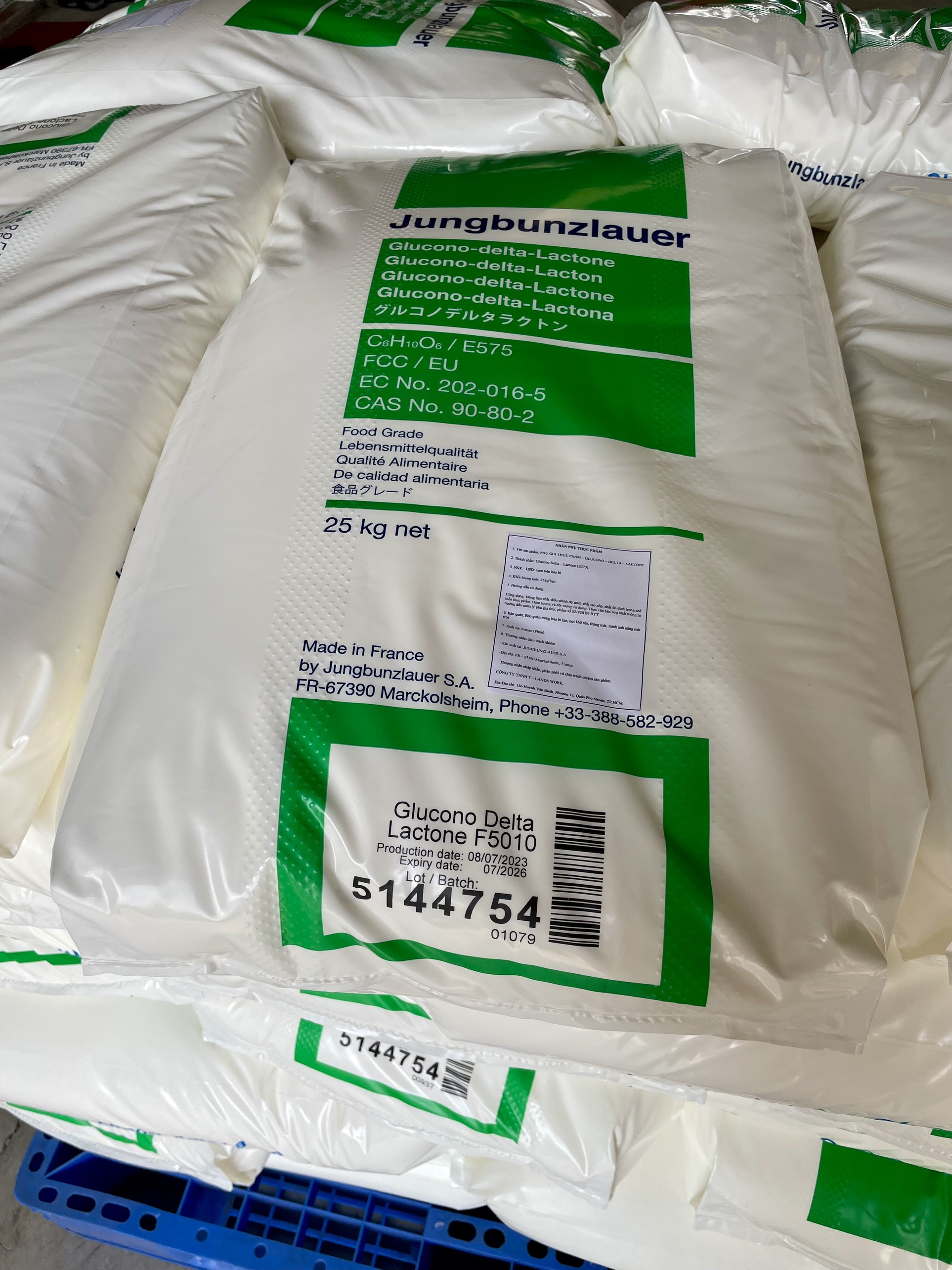 Đường nho Jungbunzlauer bao 25kg – Dùng cho sản xuất đậu hũ, đậu phụ, hàng nhập Pháp