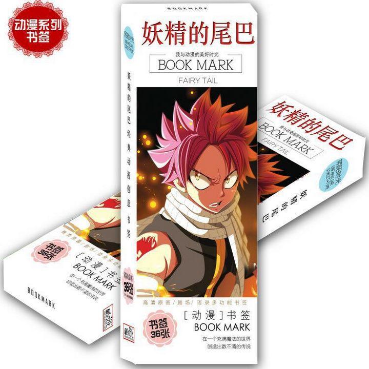 Bookmark Fairy tail hộp ảnh tập ảnh đánh dấu sách 36 tấm