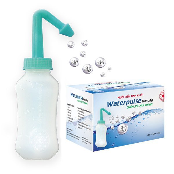 Bình Rửa Mũi Waterpulse Nano Bạc - Rửa Sạch Khoang Mũi