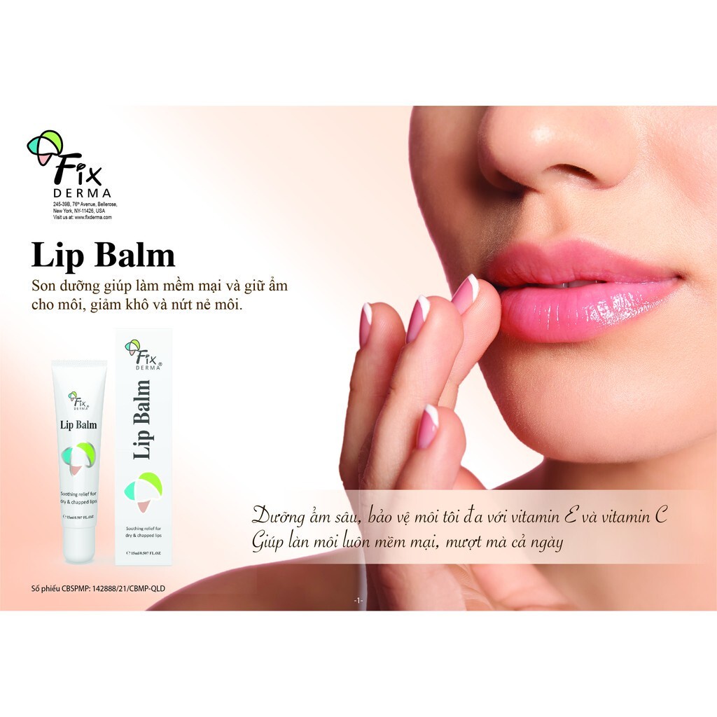 Son dưỡng môi Fixderma Lip Balm 15ml