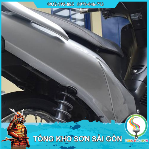 Bình sơn xịt Samurai màu bạc sáng H111  Starlight silver màu xe máy Honda