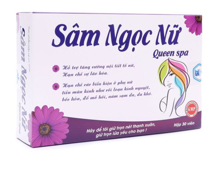 Viên uống Sâm Ngọc Nữ trắng da , chống lão hóa , tăng nội tiết tố nữ, giảm nám sạm da, tăng sinh lý nữ - Vỉ 30 viên