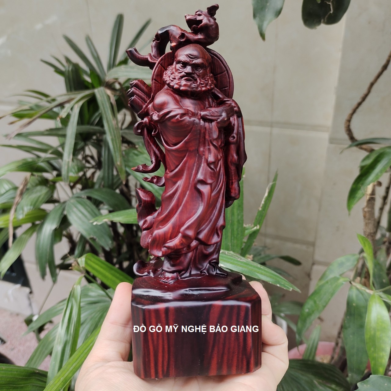 Tượng phật đạt ma sư tổ gỗ trắc