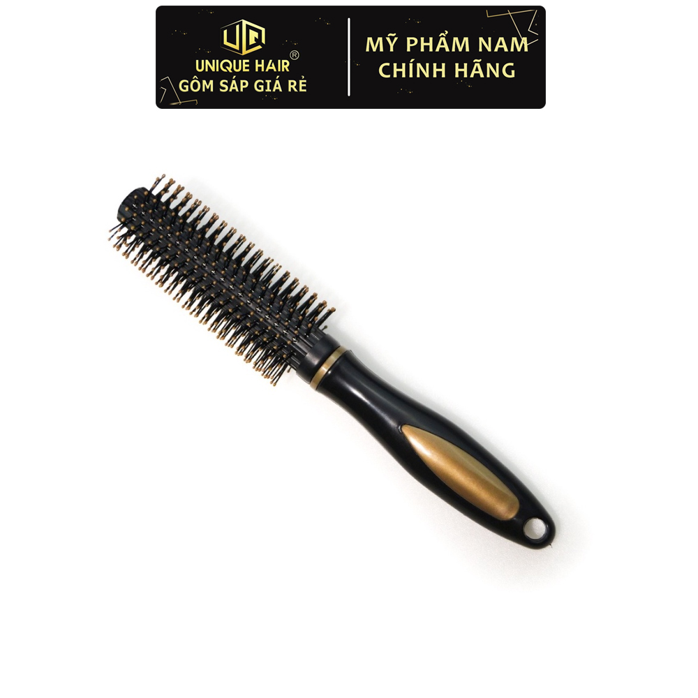 Lược tròn sấy tạo kiểu tóc uốn tóc cao cấp black gold