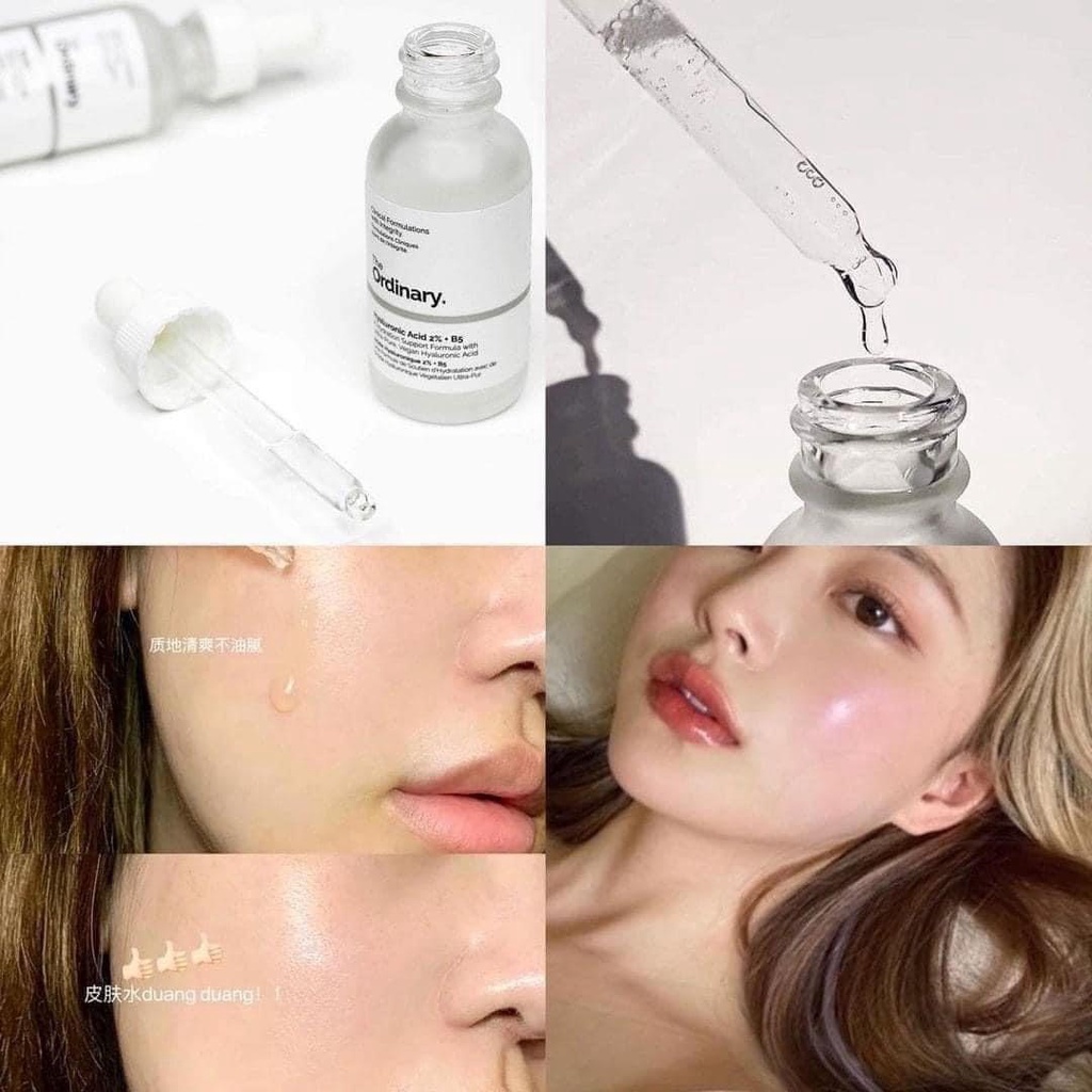 (HCM)The Ordinary Hyaluronic Acid 2% + B5 phục hồi da, cấp ẩm - Serum B5 làm dịu da The Ordinary