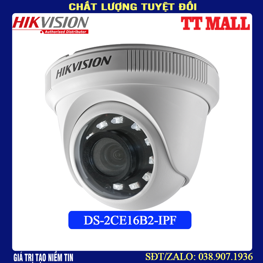 Camera HDTVI Dome 2MP HIKVISION DS-2CE56B2-IPF