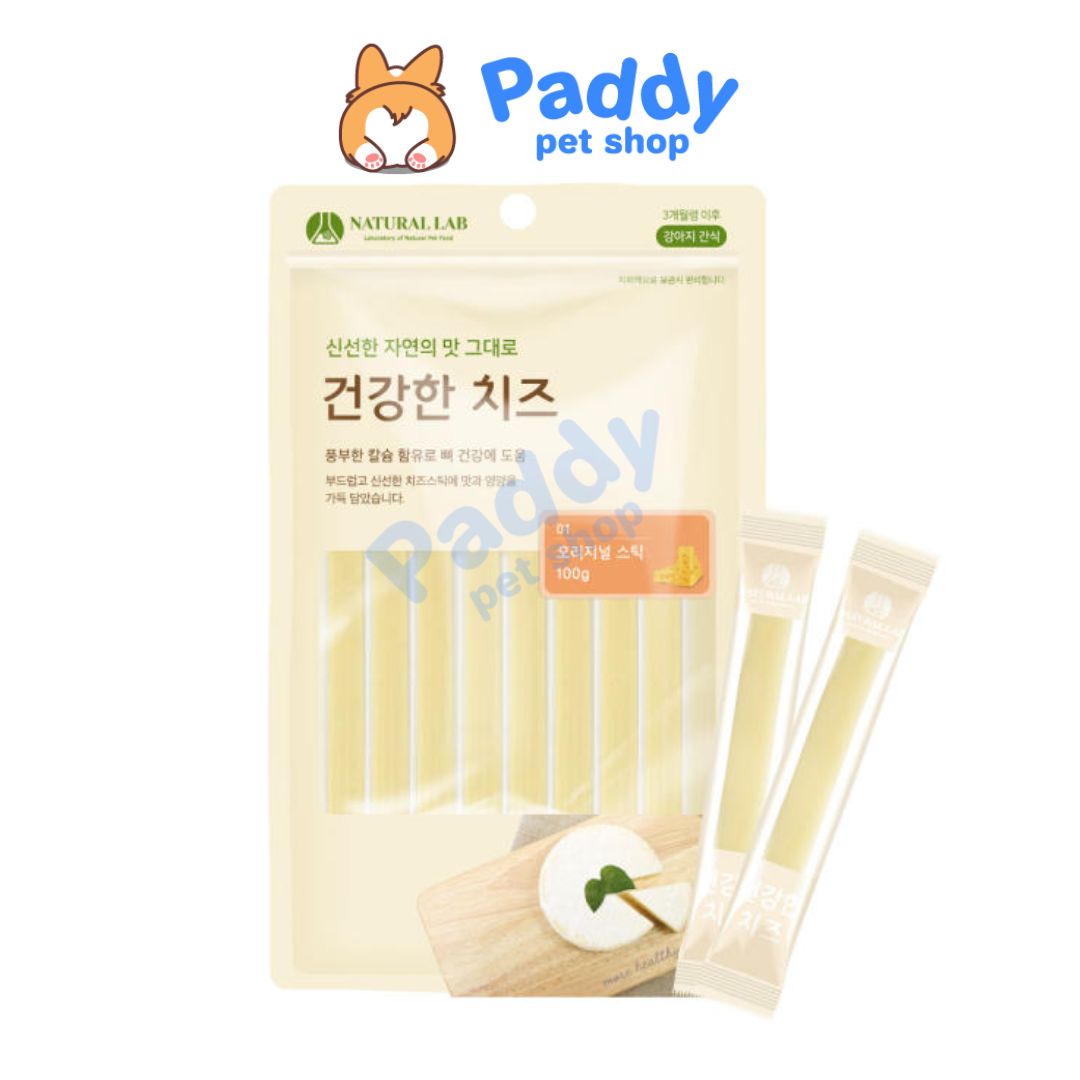Phô mai que natural lab snack cho chó 100g