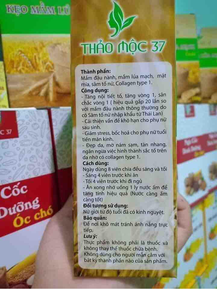 Combo 5 hộp kẹo mầm lúa mạch
