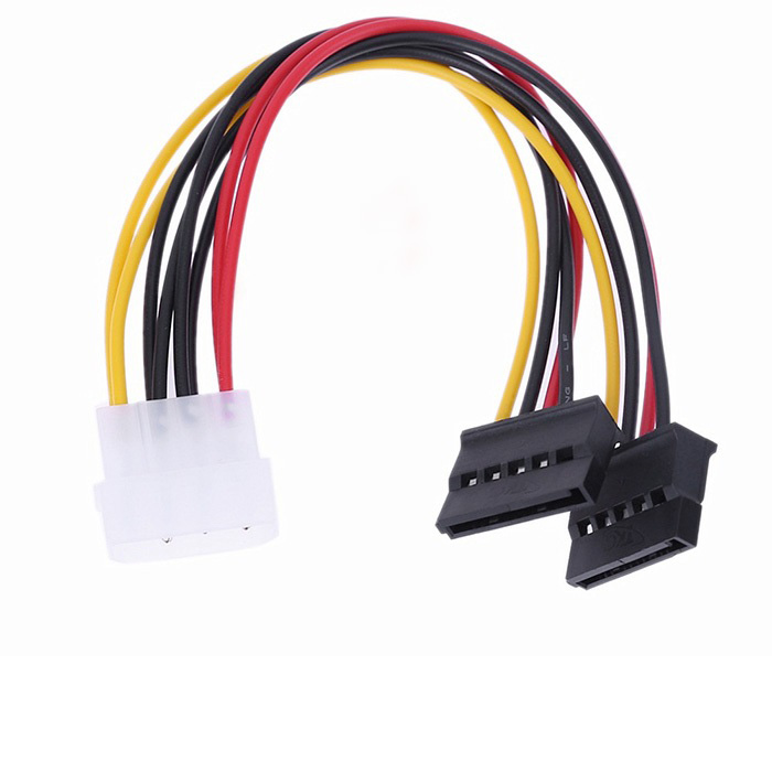 Cáp chia nguồn Molex IDE 4 pin ra 2 SATA 20cm