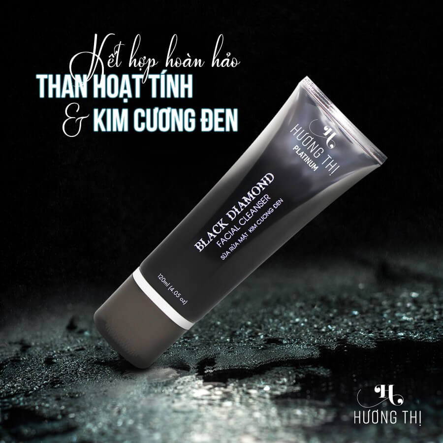 Sữa rửa mặt kim cương đen Hương Thị 120ml