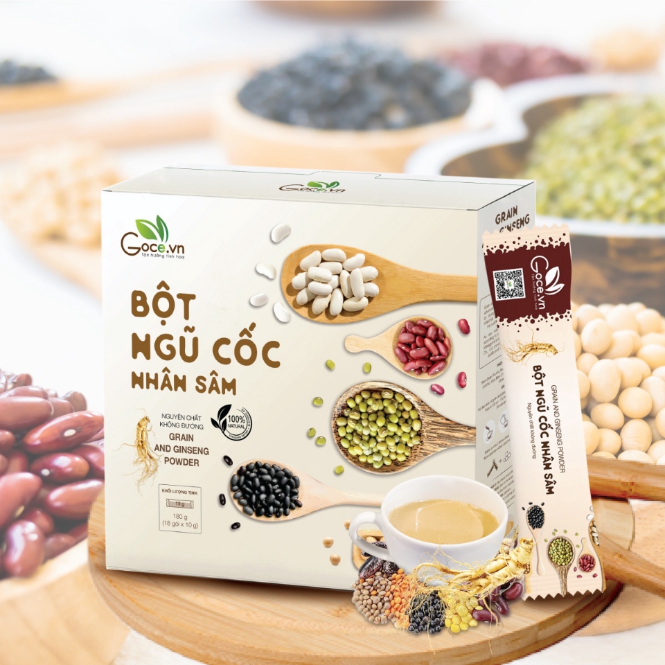 [Chính Hãng] - Bột ngũ cốc dinh dưỡng Goce 180g (18 gói x10g)