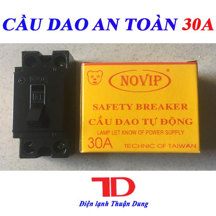 Cầu Dao An Toàn NOVIP 30A, CB An Toàn