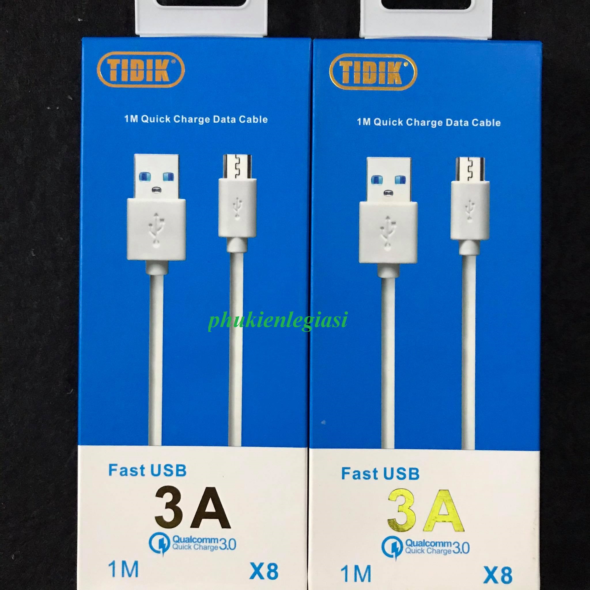 Cáp sạc Micro usb, Type C hiệu Tidik mã trơn