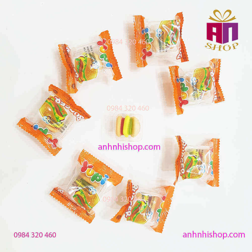 Kẹo dẻo YUPI BURGER – Indonesia