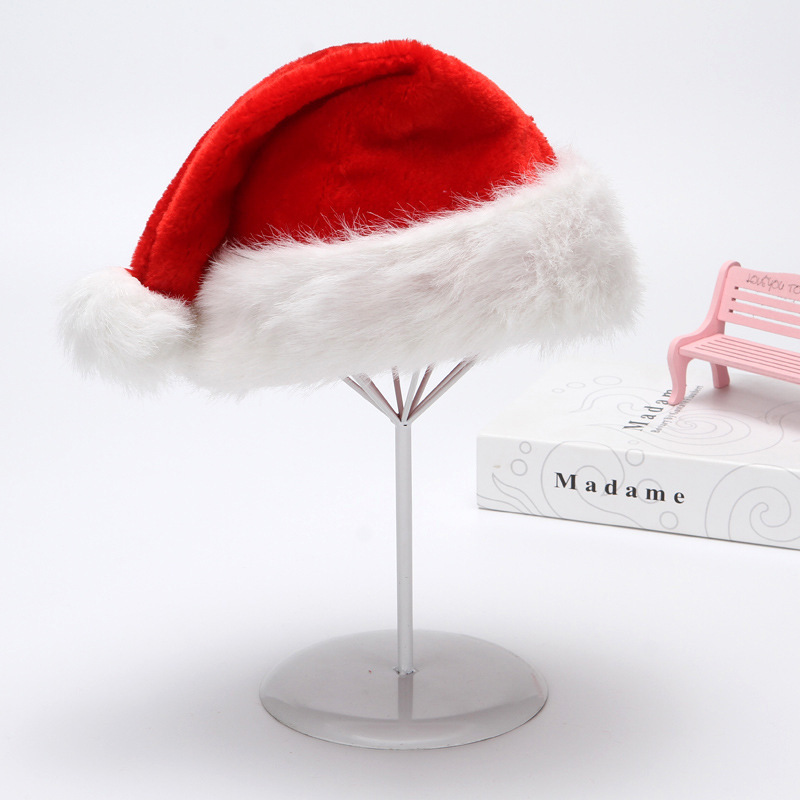 Nón noel lông dày