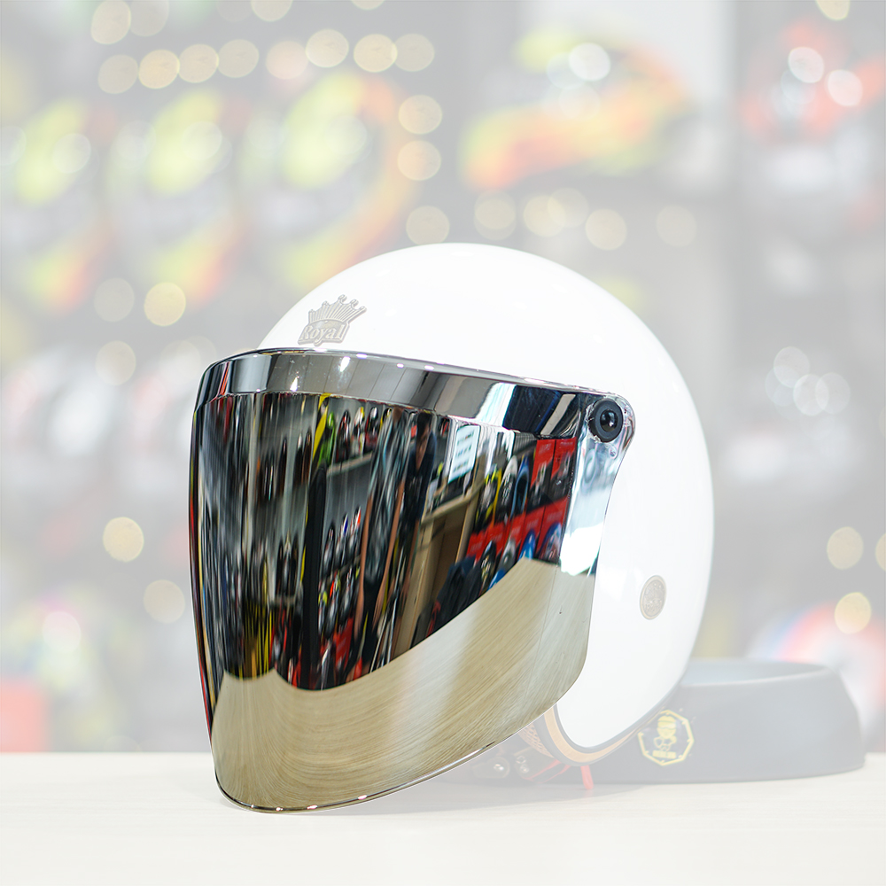 Kính chắn cho mũ bảo hiểm 3/4 Eagle Thẳng - Helmets 4U