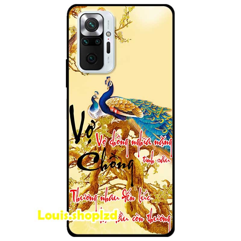 Ốp lưng dành cho xiaomi redmi note 10 pro mẫu thư pháp vợ chồng