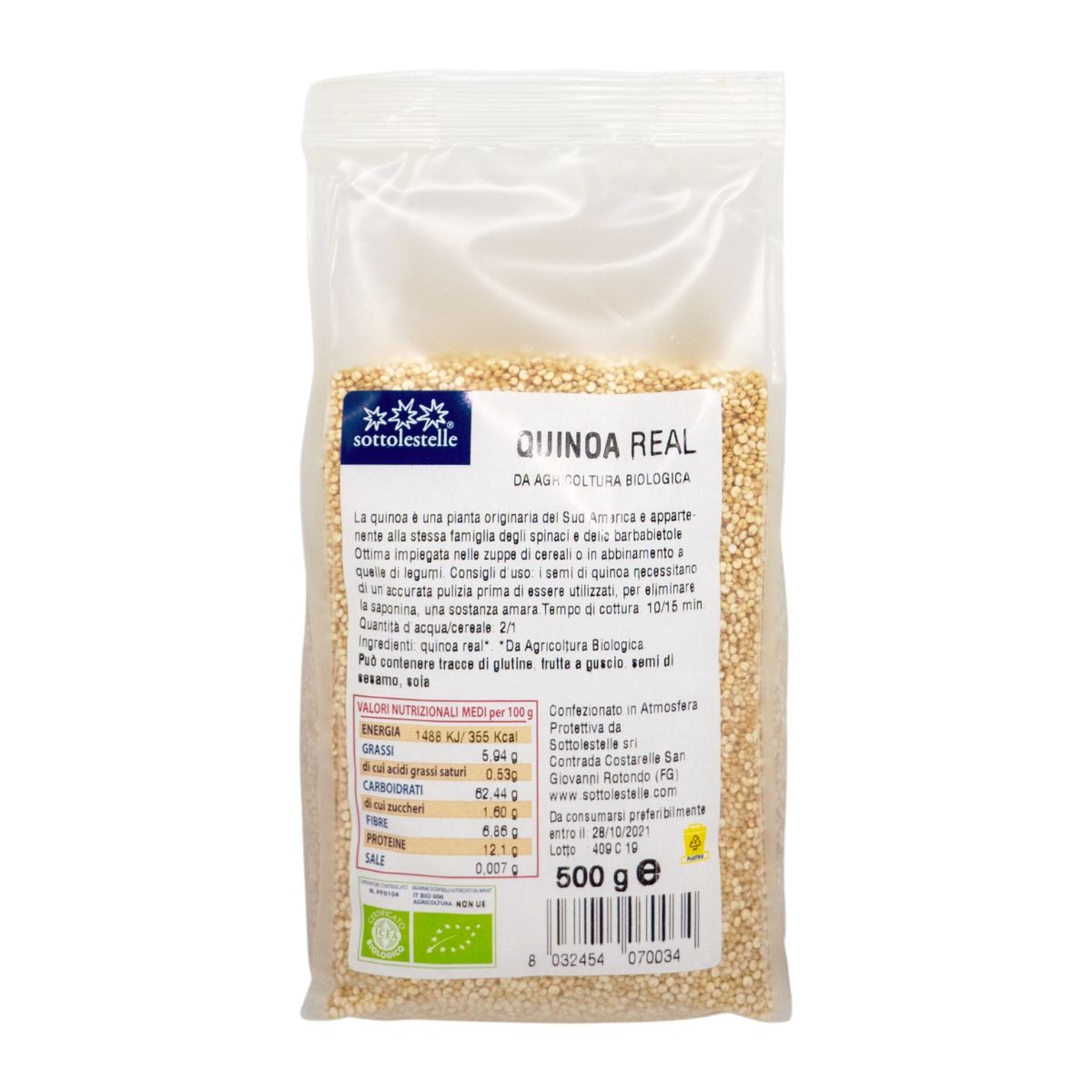 [HCM]Hạt ý dĩ (bobo) hữu cơ Sotto 500g