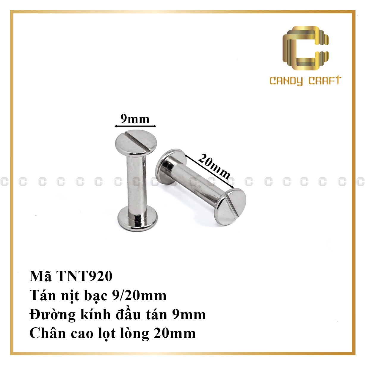 Tán nịt (tán vặn ốc) - phụ kiện làm túi xách