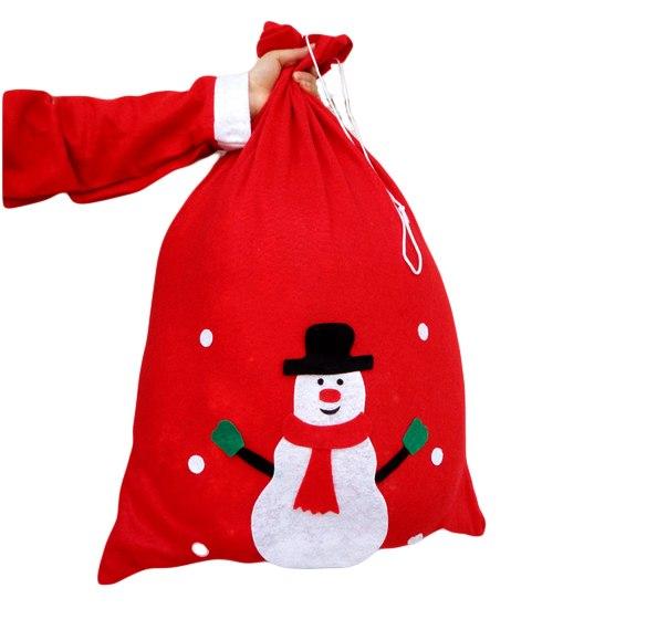 Túi đựng quà Noel chất Nỉ (Size lớn)