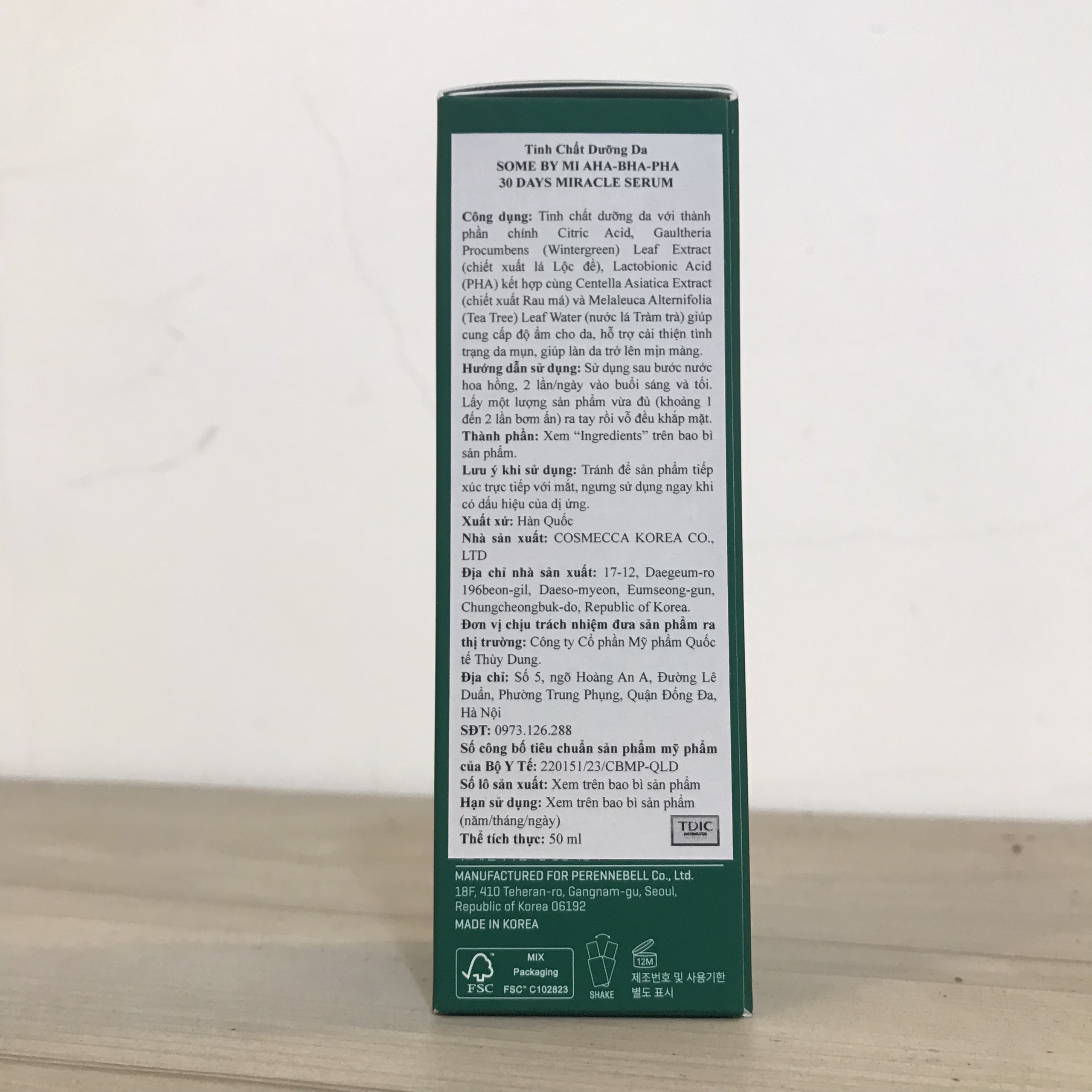 Tinh Chất Giảm Mụn Some By Mi AHA-BHA-PHA 30 Days Miracle Serum 50ml