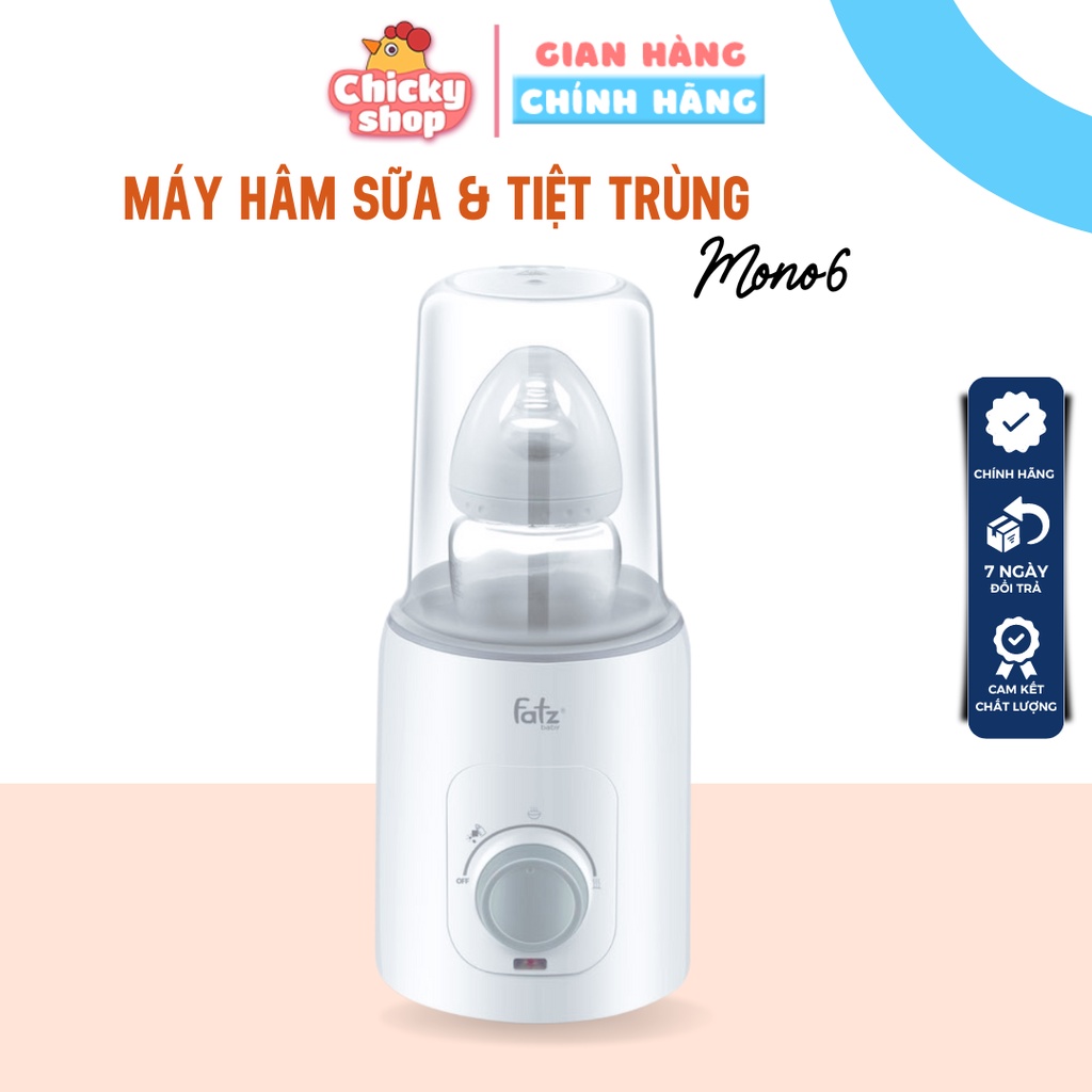 Máy hâm sữa và tiệt trùng mono 6 fatzbaby fb3001tn