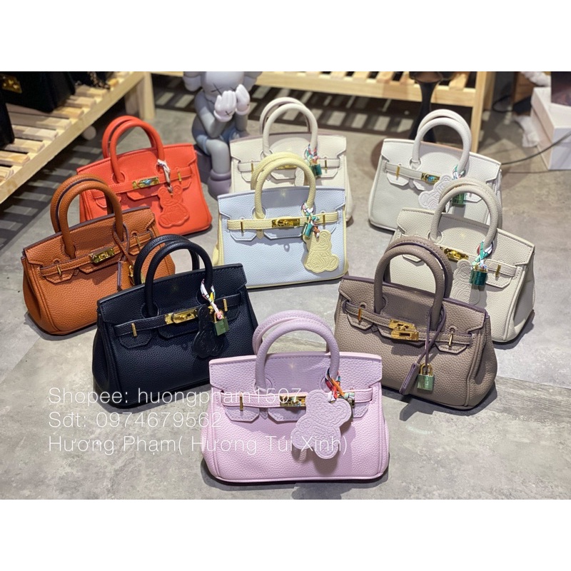 TÚI BIRKIN SIZE 20 TẶNG KÈM KHĂN QUẤN