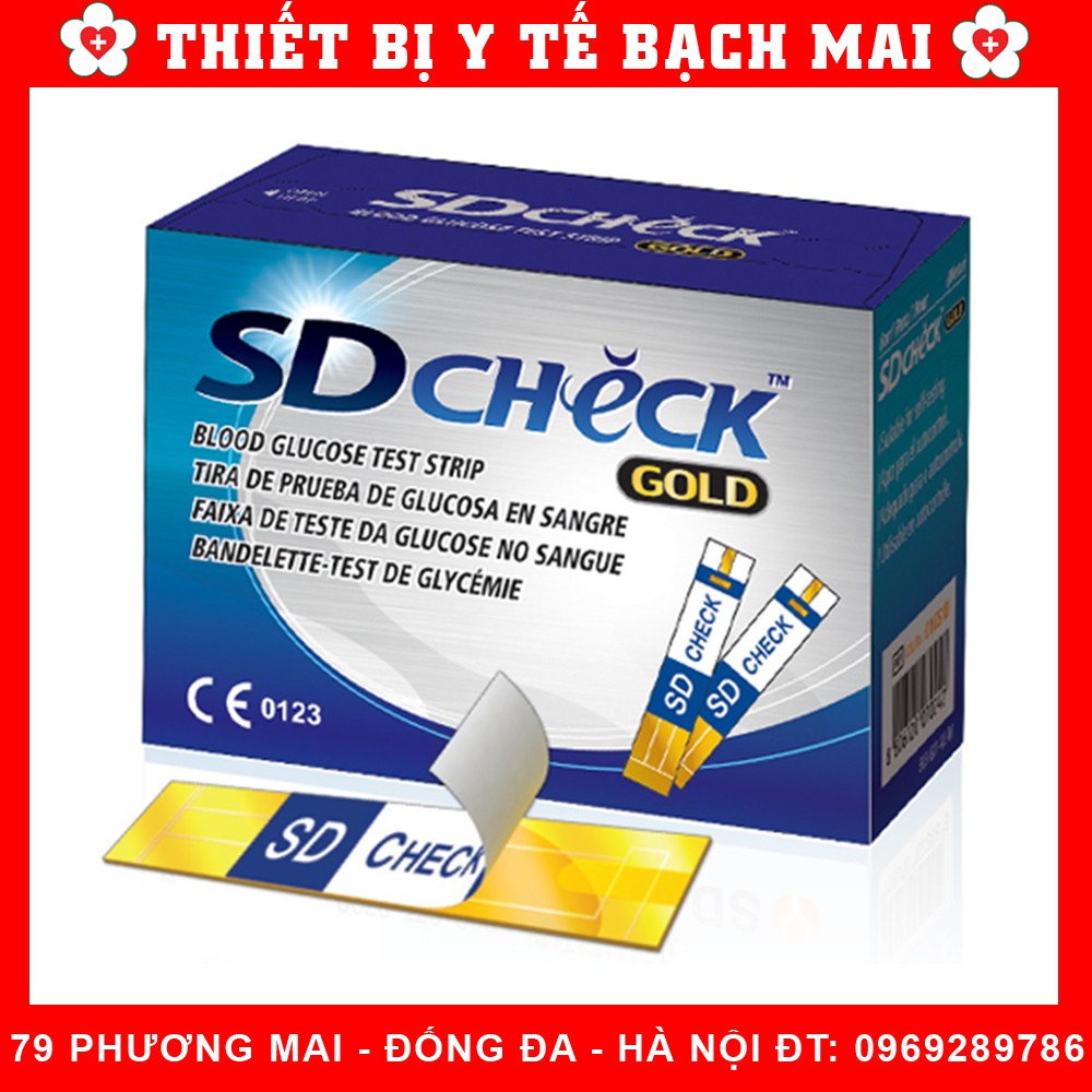 Test thử đường huyết sd check gold