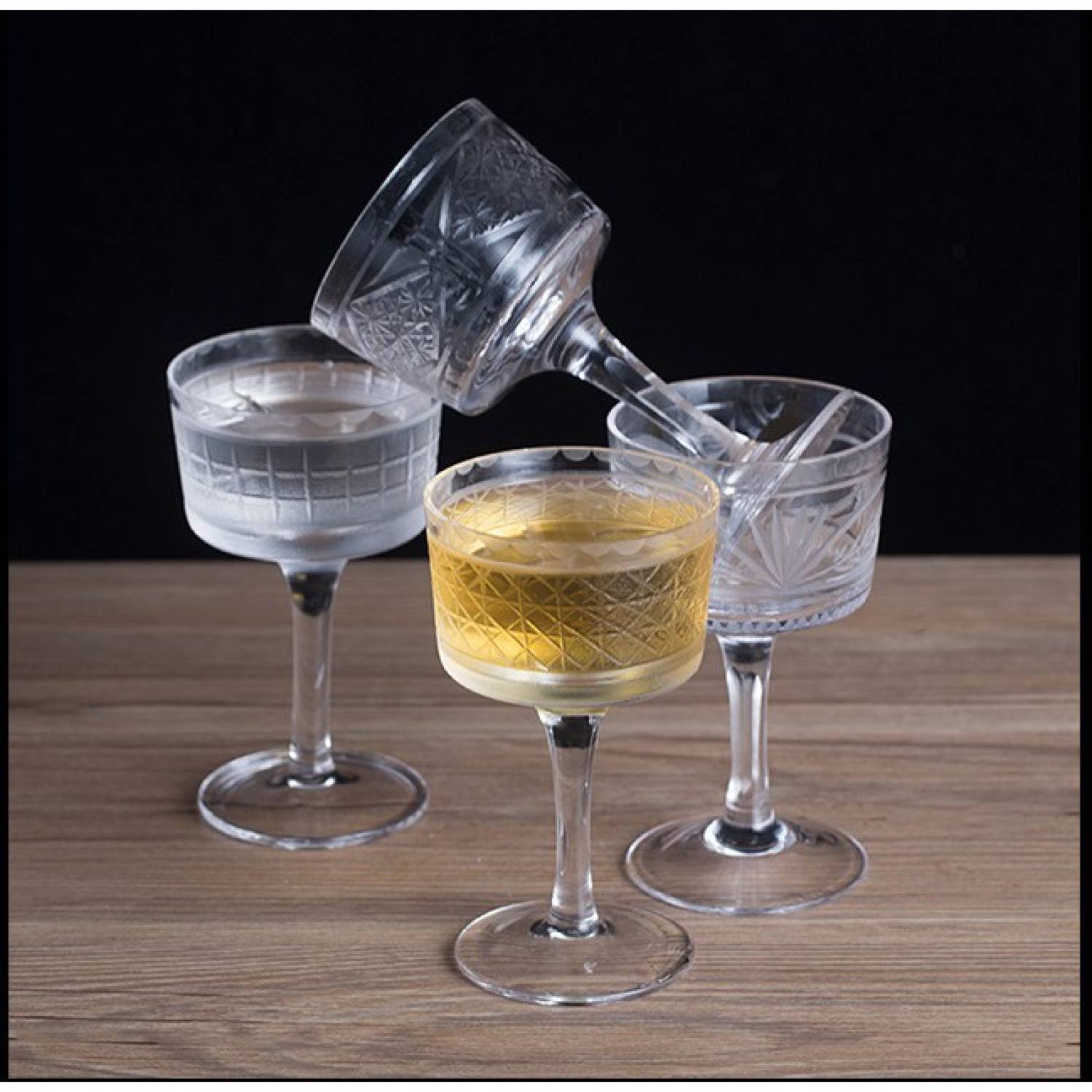 Crystal Japanese Martini Glass - Ly Pha Lê Cocktail