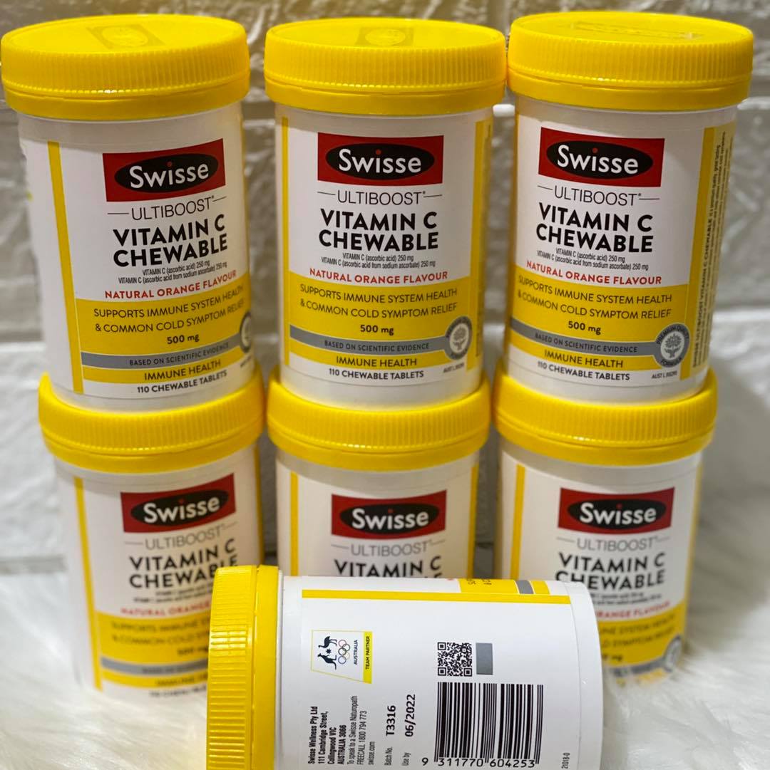 Swisse Ultiboost Vitamin C Chewable 110 viên
