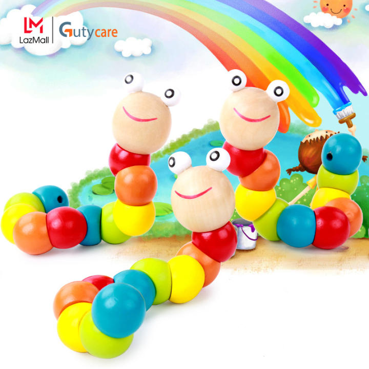 Đồ Chơi Gỗ Thông Minh Montessori, đồ chơi gỗ đàn gõ 8 thanh, Sâu gỗ, tháp xếp chồng gỗ cầu vồng, luồn hạt, đồng hồ sâu dây phát triển kĩ năng cơ… – Nanara >>> top1shop >>> lazada.vn