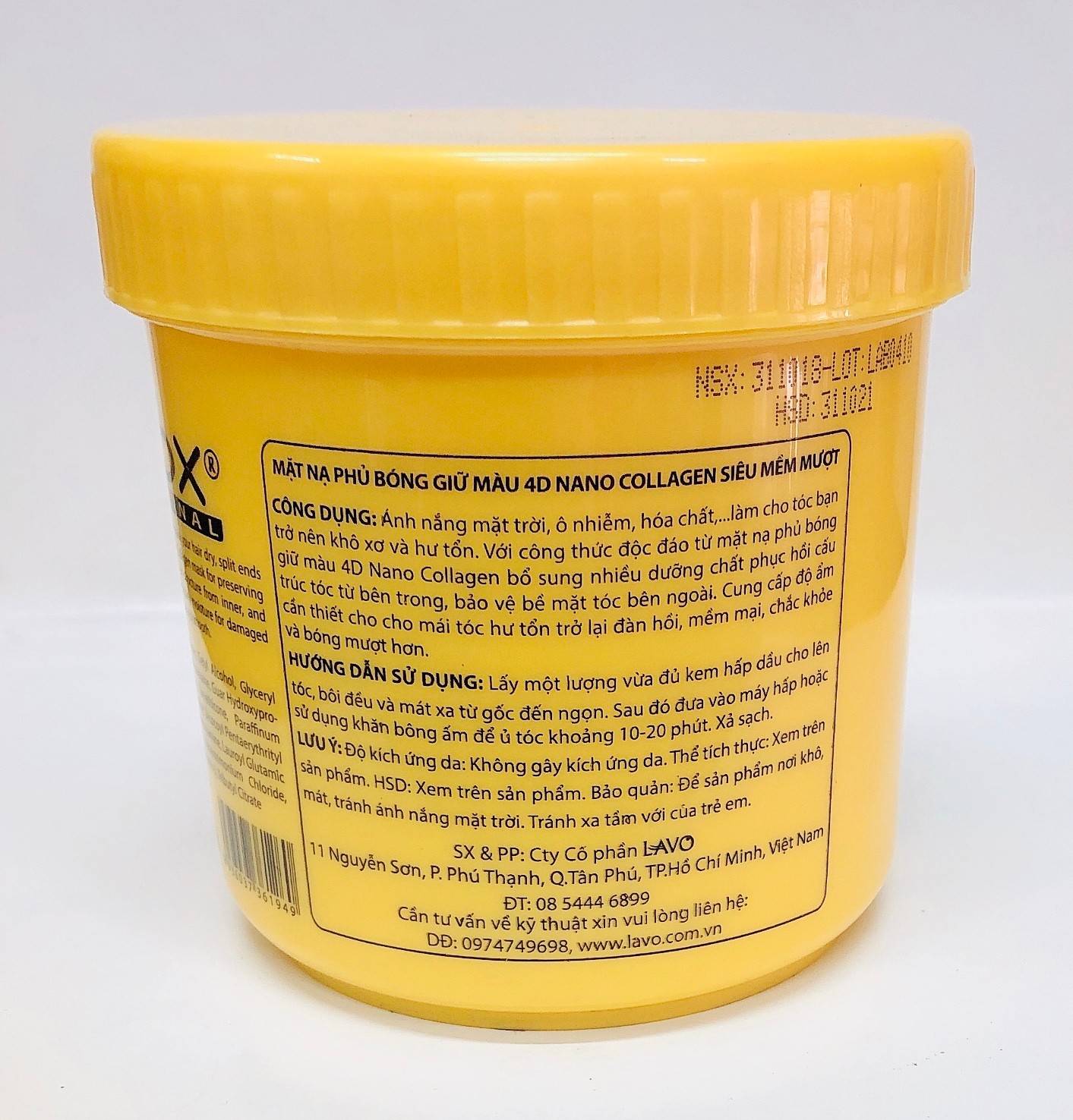 [HCM]HẤP DẦU DƯỠNG TÓC NHUỘM LAVOX 1000ml