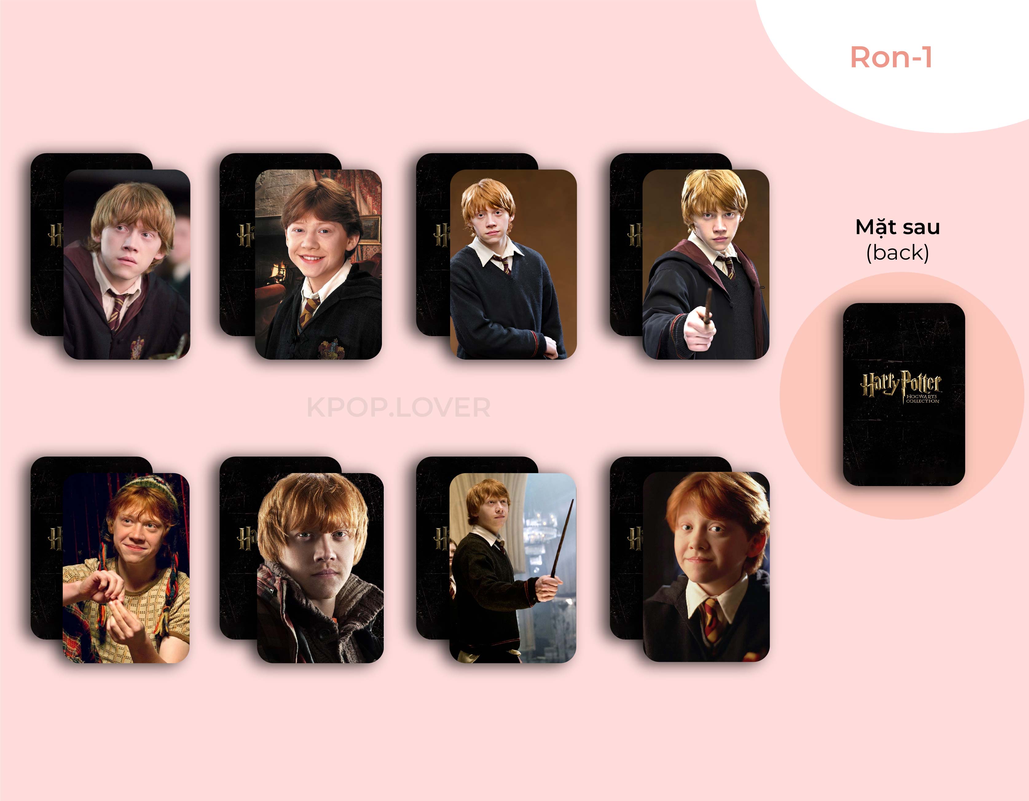SET 8 CARD BO GÓC HARRY POTTER