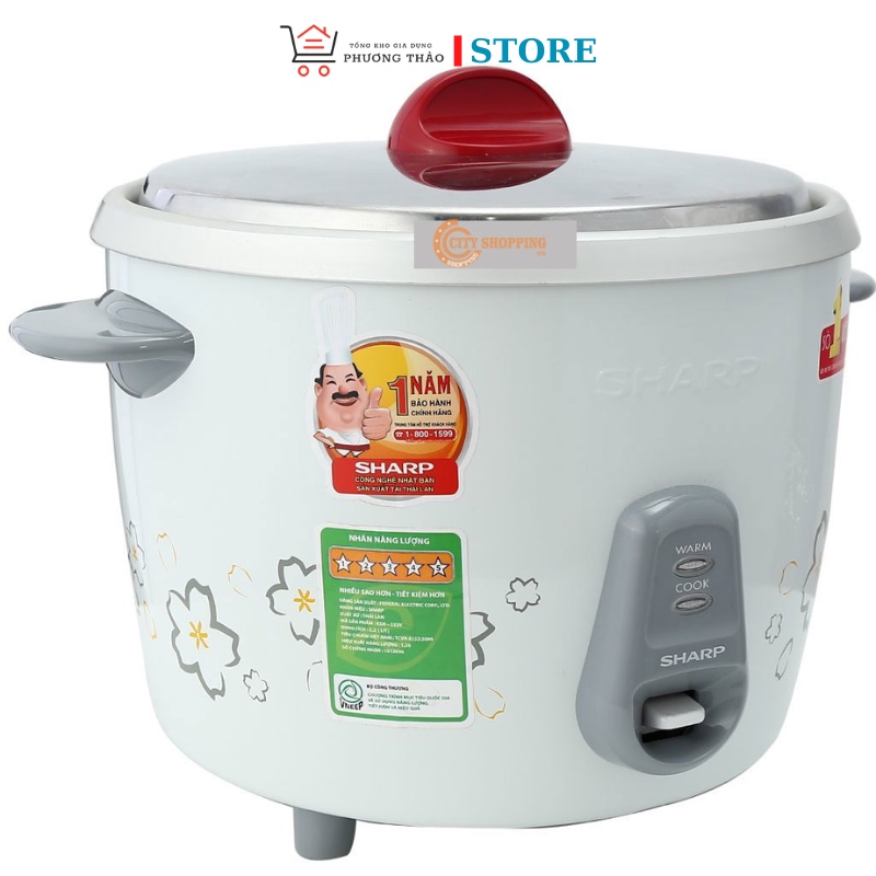 NỒI CƠM ĐIÊN SHARP 2.2L KÈM HẤP