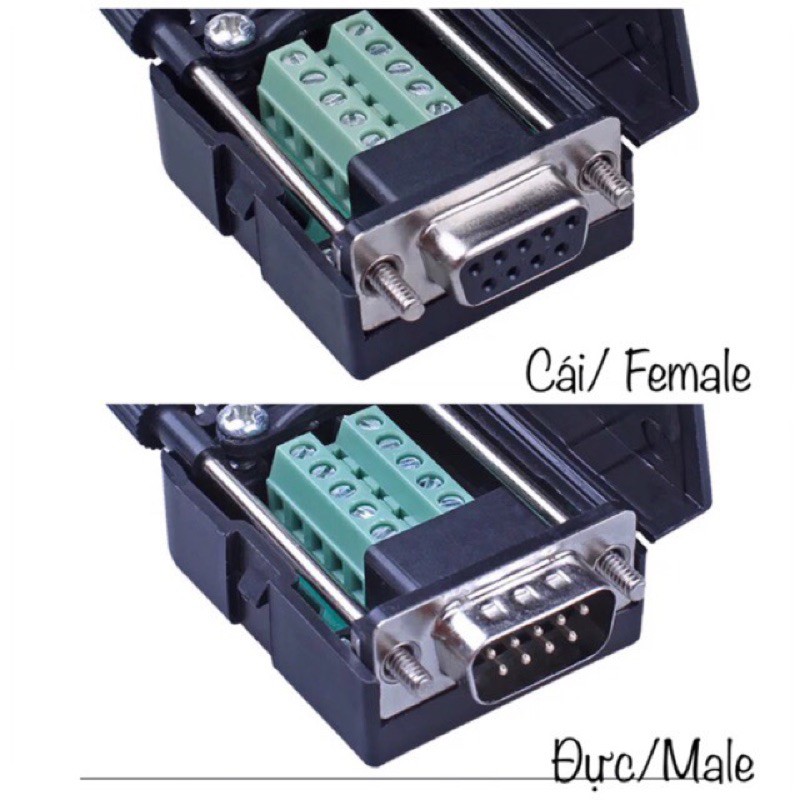 Đầu Cắm Db9 Đầu Cắm Cổng Com Rs232 Không Cần Hàn