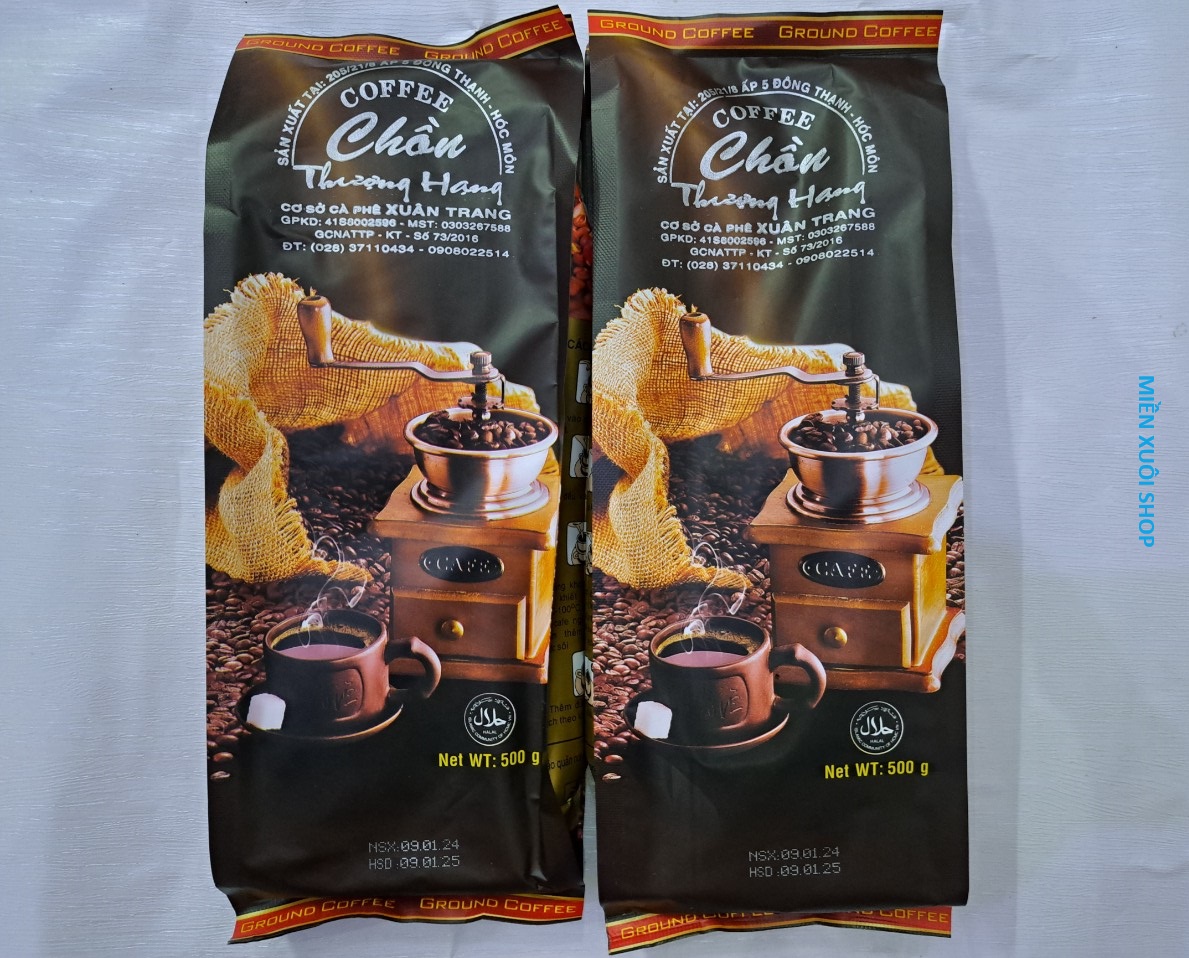 01 kg (500g x 2 gói) cà phê xay sẵn chồn thượng hạng