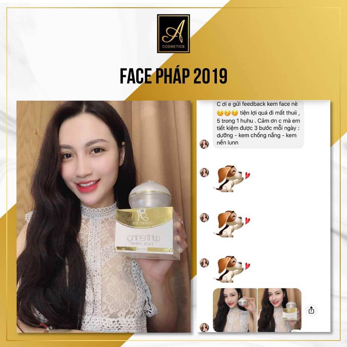 [CHÍNH HÃNG] Kem face pháp a cosmetics 50g 2020 date mới nhất