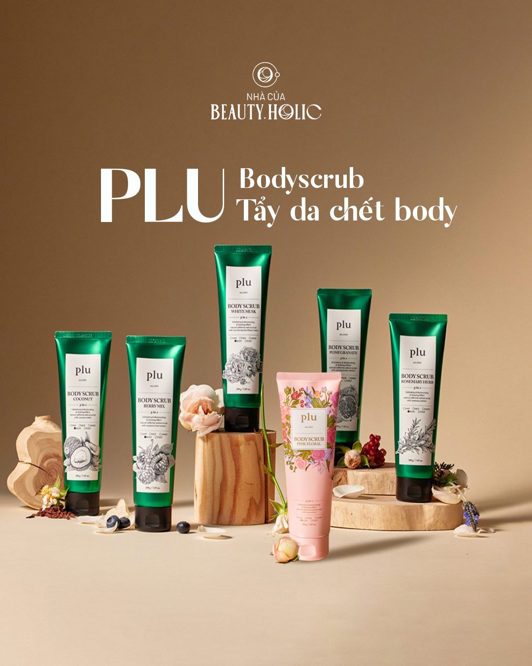 [Nhacuabeautyholic] Tẩy da chết toàn thân PLU BODY SCRUB