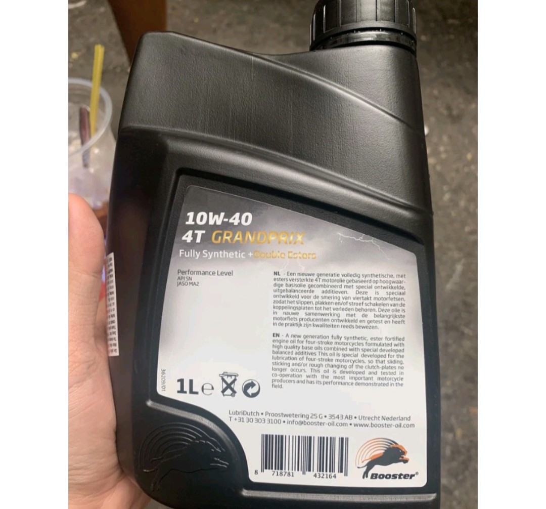 NHỚT BOOSTER 4T 10W-40 1L nhớt Hà Lan