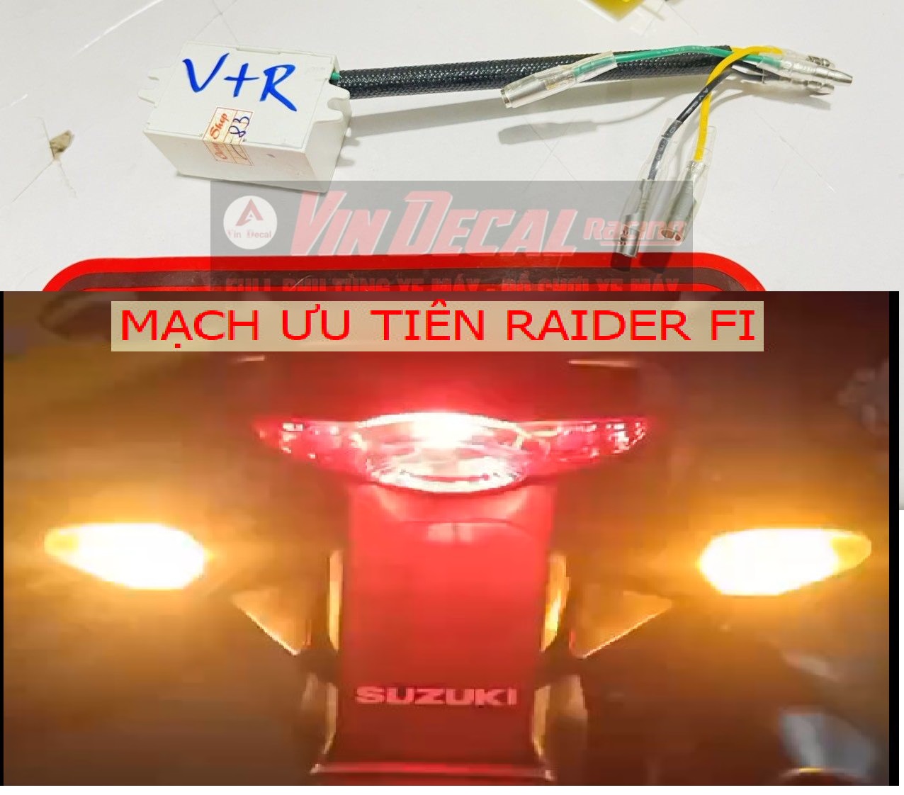 Mạch ưu tiên cho raider- mạch ha hazard cho raider bh 6 tháng